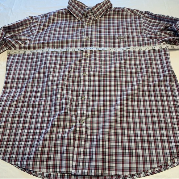 Eddie Bauer Classic Fit Plaid Roll Tab Button Down Outdoor Hiking Shirt Mens 2XL - Picture 5 of 8
